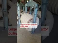 Large diameter conductor pulley block