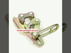 Double jaws earth wire grip