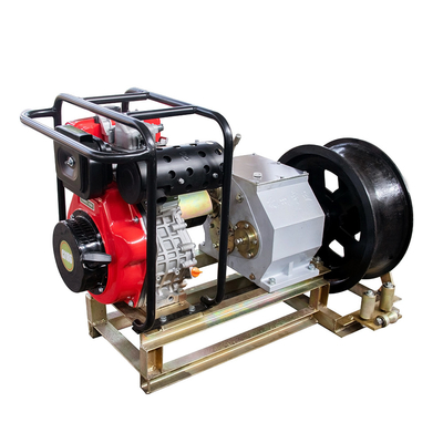 Single Drum Engine Driven Winch 110v Cable Pulling Winch 10 Ton Cable Puller