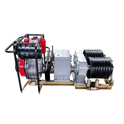 1000kg 2000kg 3000kg Diesel Cable Pulling Winch Machine High Speed