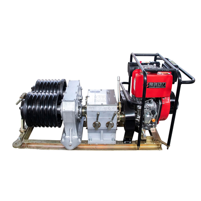 1000kg 2000kg 3000kg Diesel Cable Pulling Winch Machine High Speed