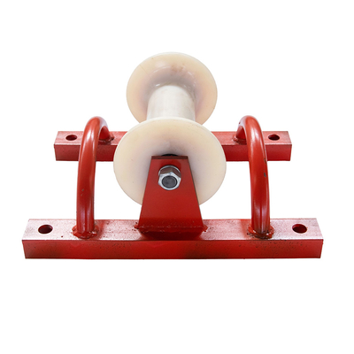 5KN 10KN Straight Cable Roller Steel Frame Cable Roller Straight