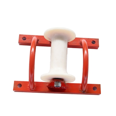 5KN 10KN Straight Cable Roller Steel Frame Cable Roller Straight