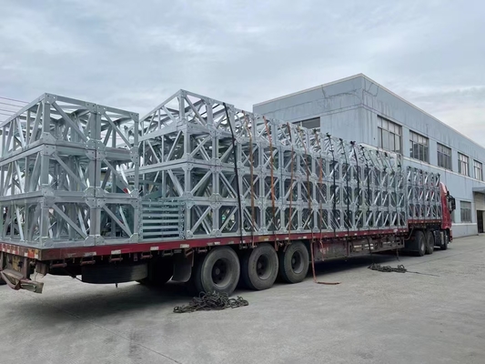 Aluminum Alloy Frame Inner Suspended Gin Pole For Towers 119KN