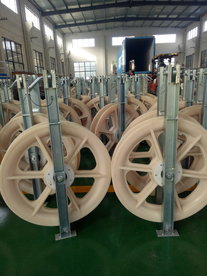 Single Wheel Conductor Stringing Blocks 5KN-20KN Wire Stringing Blocks