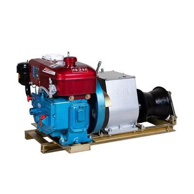5Ton Diesel Cable Pulling Winch 50KN Hand Pulled Fast Winch Cable Puller
