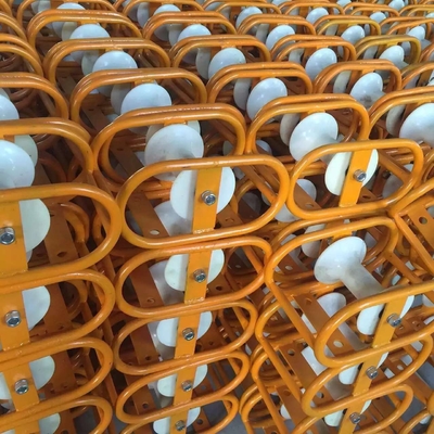 5KN 10KN Straight Cable Roller Steel Frame Cable Roller Straight