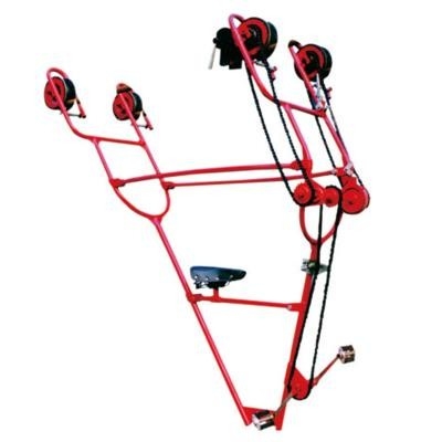Inspection Trolleys And Overhead Lines Bicycles For Two Bundle Conductors