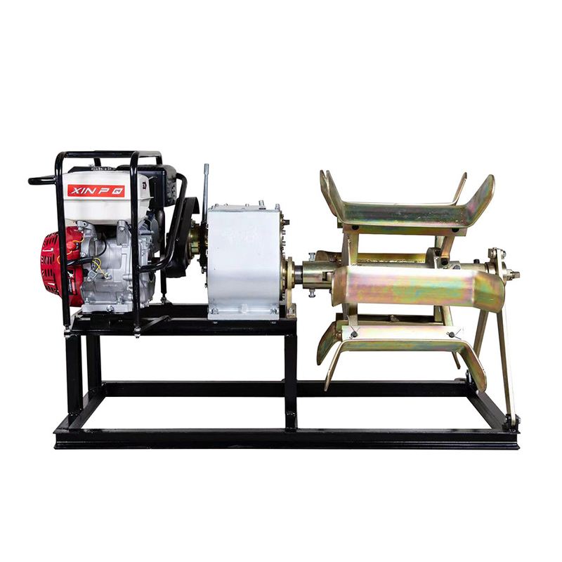 Blade Type Gasoline Cable Pulling Winch Machine Pay Off And Take Up Winch Machine