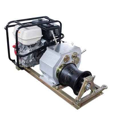 50KN Cable Hauling Winch 5T Petrol Cable Pulling Winch For Construction