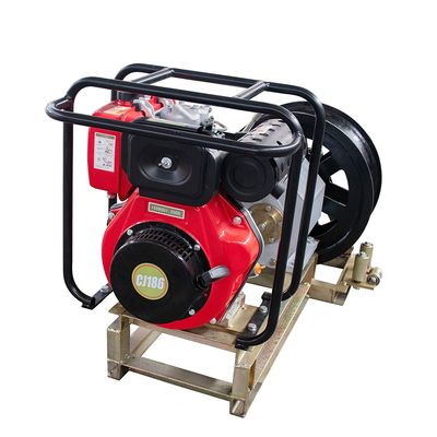 Single Drum Engine Driven Winch 110v Cable Pulling Winch 10 Ton Cable Puller