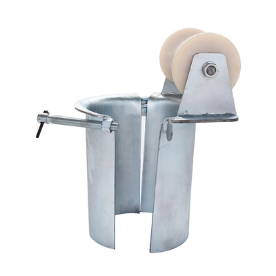 Cable Pulling Rollers Protecting Tackle Single Wheel Pulley