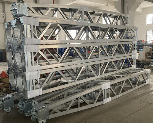 202M Max Working Height Gin Pole and Lifting Pole with 2 Tons Load Capacity and 1000×1000mm Section Size