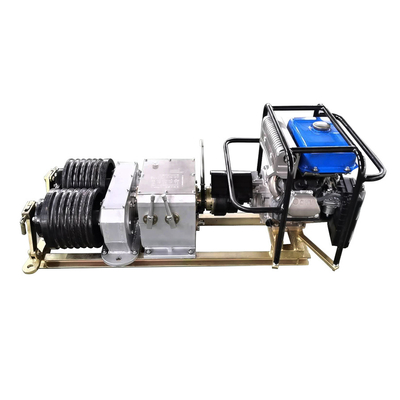 50KN Portable Winch Machine Petrol Cable Pulling Winch Mechanical