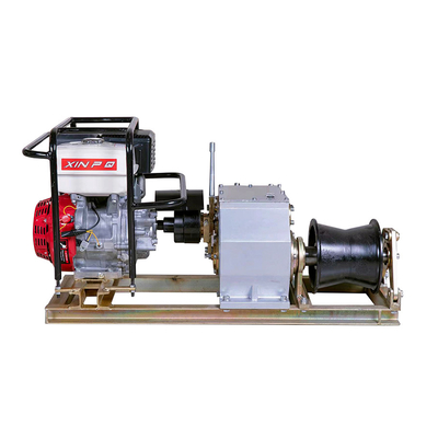 3000kg 3T Wire Pulling Winch Machine Gasoline Shaft Drive Fast Winch